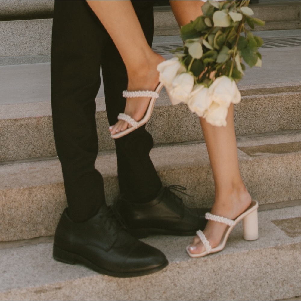 Dolce Vita Noel Heels Vanilla Pearls